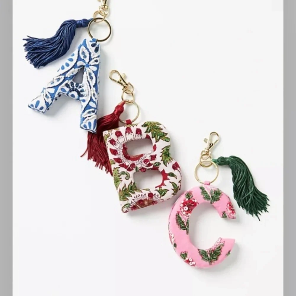 Anthropologie Monogram Key Chain V